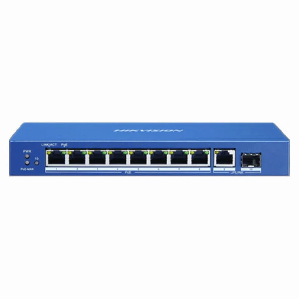 Hikvision 8Port Gigabit PoE 1G RJ45 & 1SFP Switch DS-3E0510P-E/M