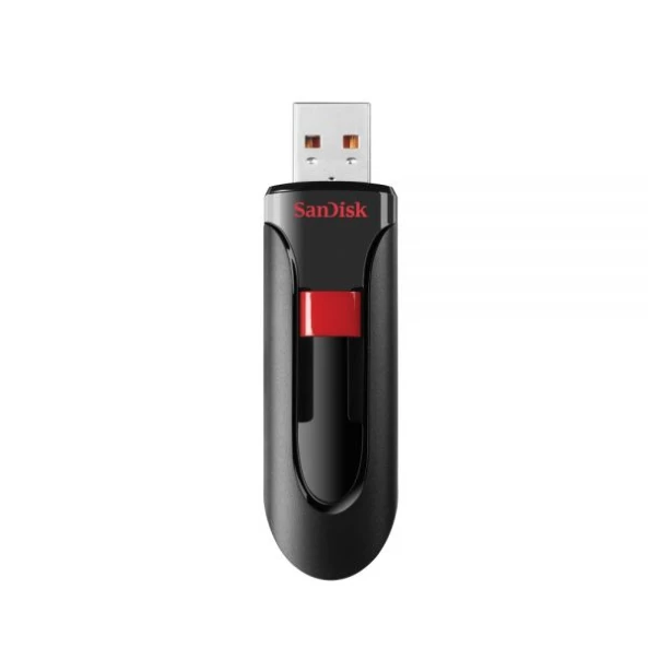 SanDisk Cruzer Glide USB 2.0 Flash Drive, 128GB, Black