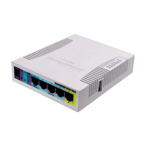 MikroTik RB951Ui-2HnD – 2.4GHz AP with 5 Ethernet ports & PoE output on port 5