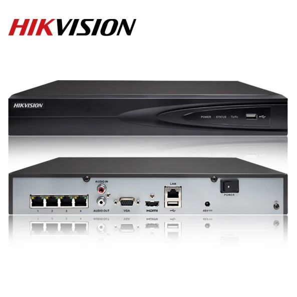 Hikvision  4CH 4 PoE 4K  1U NVR DS-7604NI-K1-4P(C)