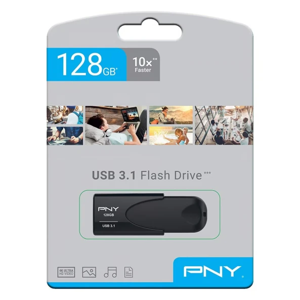 PNY Elite Black USB 3.1 Flash Drive - 128GB