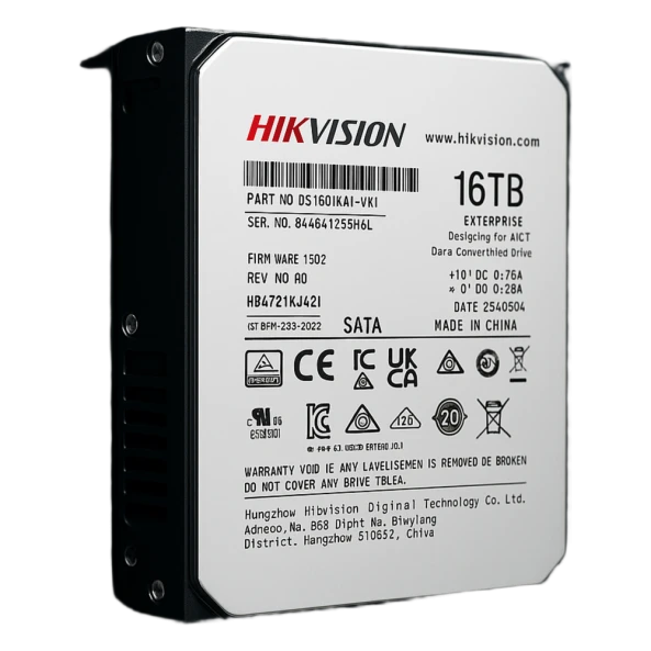 Hikvision 16TB Enterprise- Grade And AI Surveillance Hard Drive  DS160HKAI-VX1