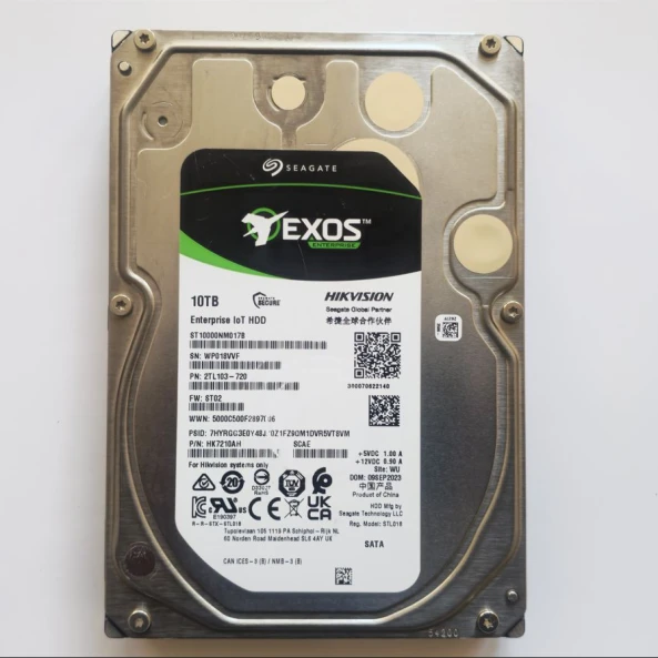 Seagate 10TB Hikvision Enterprise IoT HDD HK7210AH ST10000NM017B