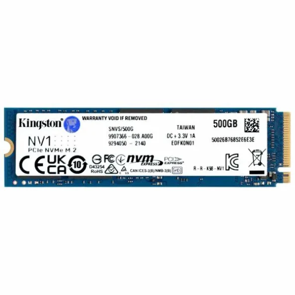 Kingston SSD  M.2 500GB NV1 NVMe - SNVS/500G