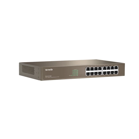 Tenda 16-Port Gigabit Ethernet Switch Non-PoE TEG1016D