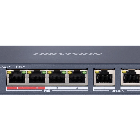 Hikvision 4 Port Fast Ethernet Unmanaged POE Switch DS-3E0106P-E/M