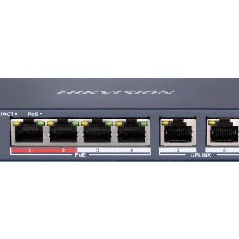 Hikvision 4 Port Fast Ethernet Unmanaged POE Switch DS-3E0106P-E/M